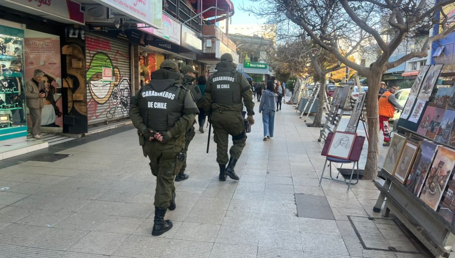 «Ronda Impacto» deja 15 detenidos y más de 150 controles en el centro de Viña del Mar