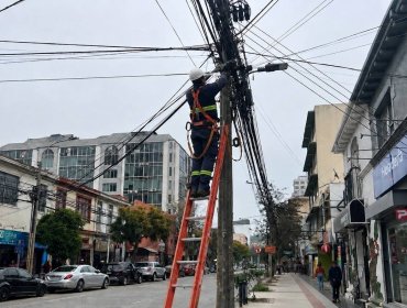 Viña del Mar avanza en el retiro de cables en desuso: van 13 mil metros eliminados