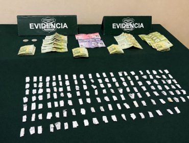 Carabineros detiene a cuatro personas y desarticula punto de venta de drogas en Cabildo