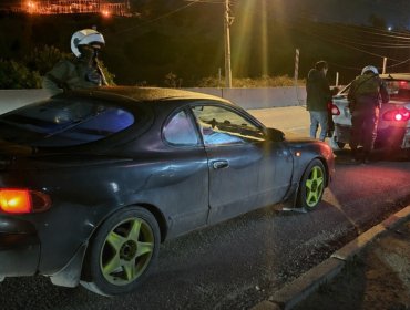 7 detenidos tras Ronda Impacto en Concón: carreras clandestinas e infracciones a la Ley de Drogas dentro de los principales motivos