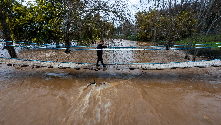 Declaran Alerta Amarilla en Concepción por aumento del caudal del río Andalién