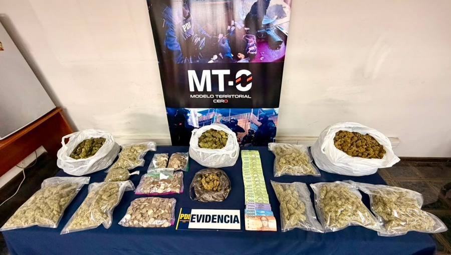 Capturan a banda con marihuana avaluada en más de $33 millones en Maipú