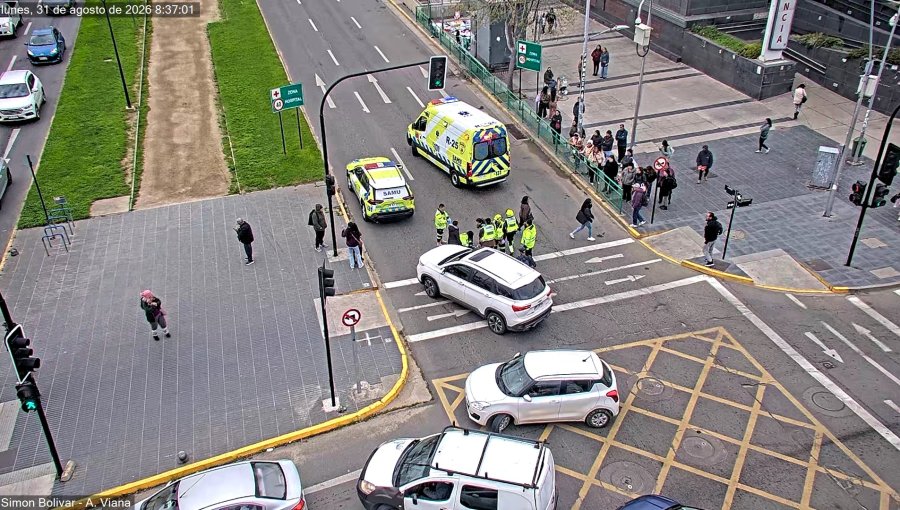 Atropello frente al hospital obligó a cortar el tránsito en calle Álvarez de Viña del Mar