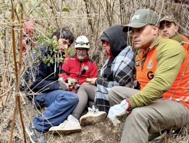 Rescatan a dos personas que se extraviaron cuando se dirigían a cascada en Placilla