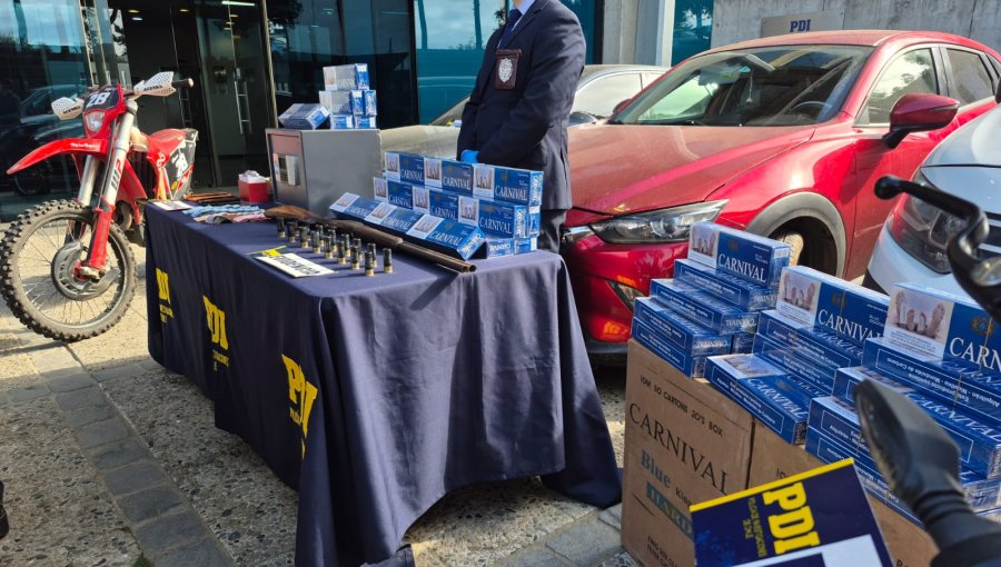 Golpe al contrabando de cigarrillos en Viña del Mar y Quintero: desarticulan clan familiar e incautan $140 millones en especies