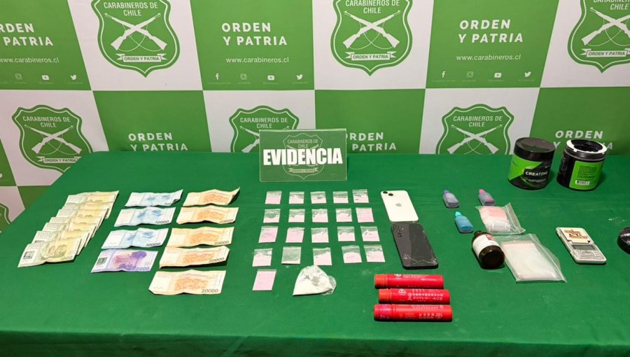 Detienen a madre e hijo por venta de drogas durante encuentros deportivos en estadio de Iquique