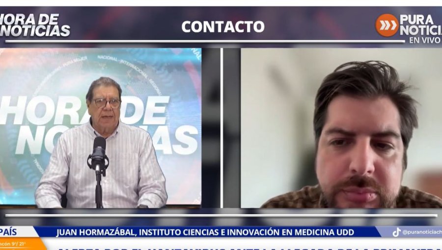 Investigador Juan Hormazábal por hantavirus: “Es estacional, los mayores casos comienzan desde Septiembre”