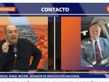 Senador Becker (RN) y su posición frente a la reforma constitucional de seguridad: "El quinto estado de excepción a mí no me termina por convencer"