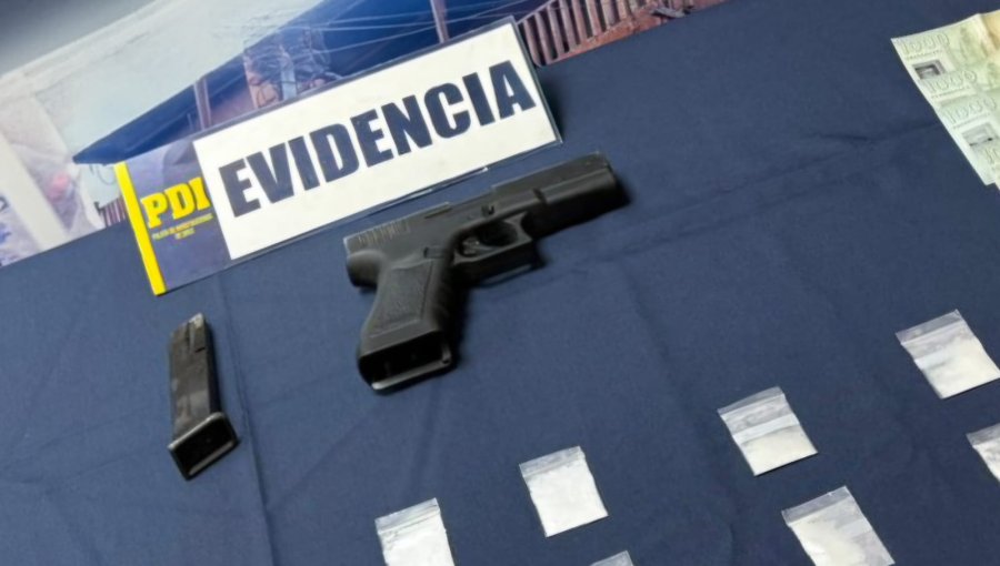 Detienen a dos personas en Villa Alemana por microtráfico e infracción a la Ley de Armas