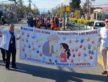 Casablanca y Quillota se movilizaron en emotiva "Marcha con Alma 2026" por los derechos de las personas mayores