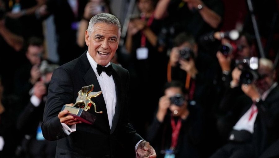 George Clooney recibió el León de Oro honorífico en el Festival de Cine de Venecia
