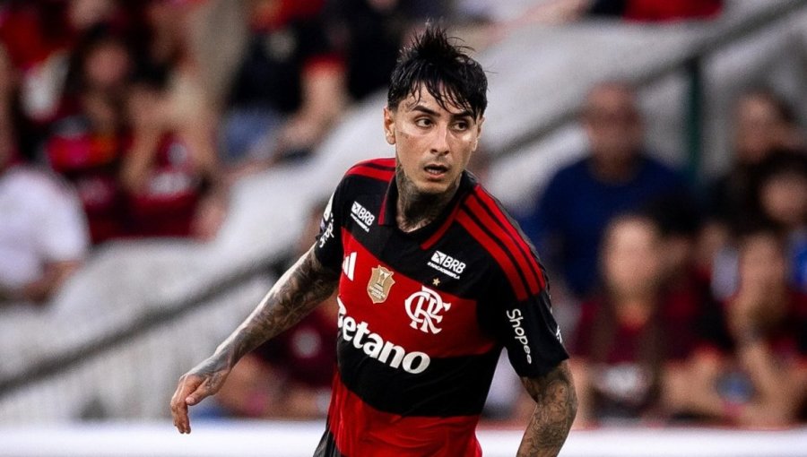 Erick Pulgar saca aplausos en Brasil con un gran pase en triunfo del Flamengo por el Brasileirao