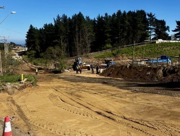 Municipio de Viña del Mar repara socavones y restablece tránsito en calle Calafquén