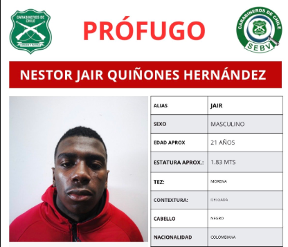 Copiapó: 3 detenidos por condenado que se fugó en traslado a bautizo de su hijo