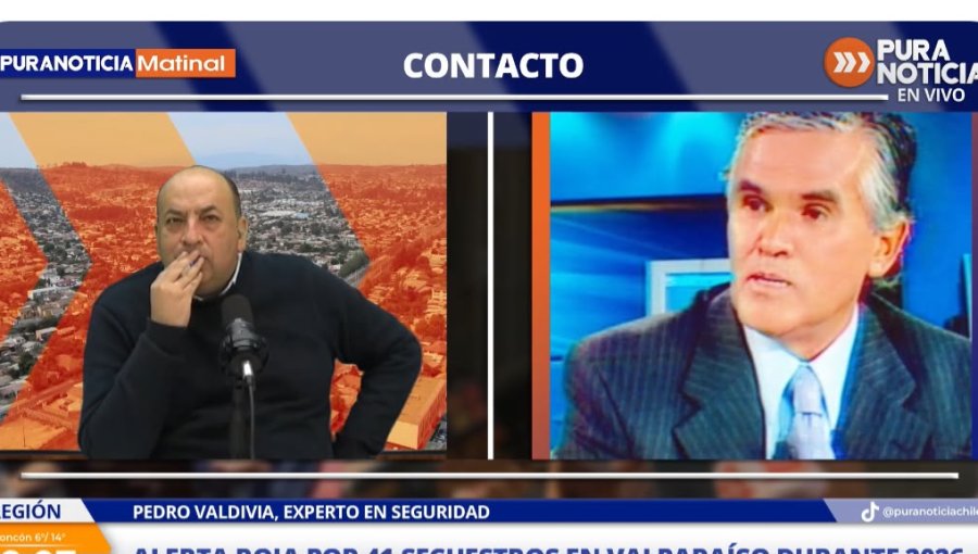 Pedro Valdivia, experto en seguridad, por cifras de secuestro en la región de Valparaíso: "Es una situación importada, un delito que no se conocía en Chile"