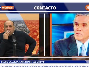 Pedro Valdivia, experto en seguridad, por cifras de secuestro en la región de Valparaíso: "Es una situación importada, un delito que no se conocía en Chile"
