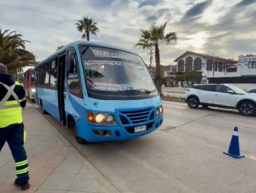 Refuerzan controles vehiculares en la Quinta Región y detectan nuevo positivo a marihuana en conductor de micro en Viña del Mar