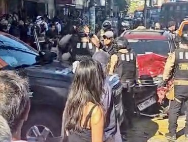 Persecución desde Viña del Mar termina con cuatro detenidos y tres funcionarios municipales lesionados en Valparaíso
