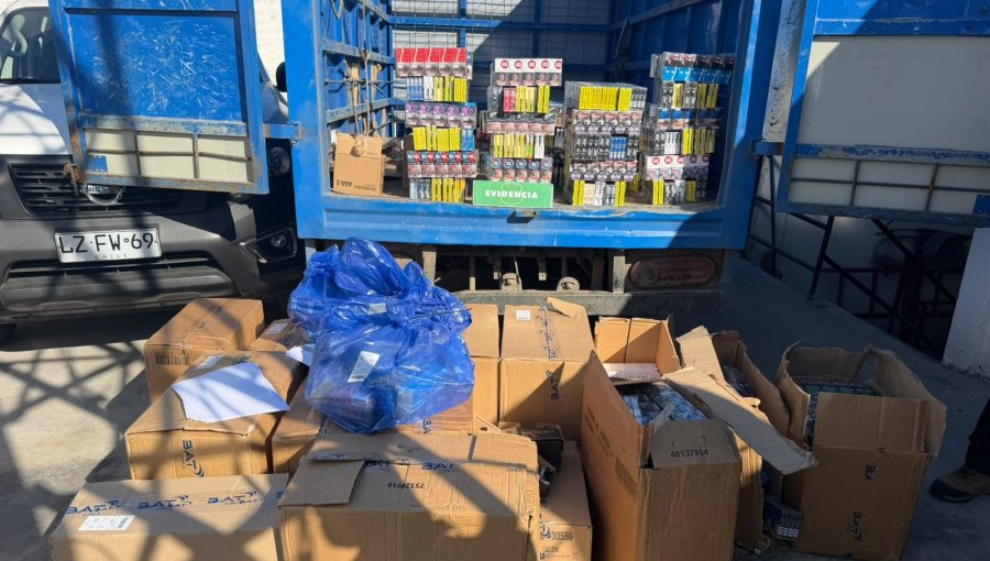 Violento robo a camión de transporte de cigarrillos deja dos detenidos y la totalidad de las especies recuperadas en Hijuelas