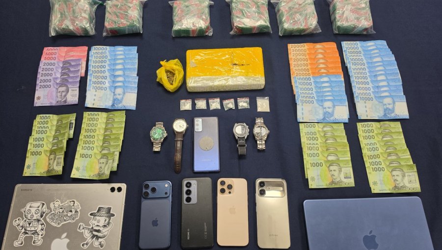 En prisión preventiva y con arresto domiciliario total quedaron venezolanos que traficaban drogas vía delivery en Chillán
