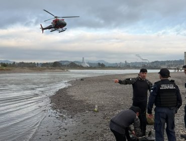 Intensa búsqueda de hombre que se perdió en desembocadura del rio Aconcagua en Concón