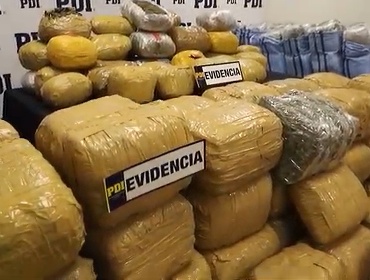 PDI detiene a ciudadano venezolano con 800 kilos de marihuana avaluada en $4.000 millones