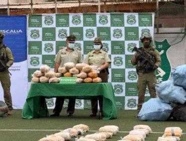 Incautan más de 1,4 toneladas de marihuana en operativos en Calama y San Pedro de Atacama