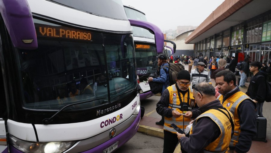 Más de 9.500 controles a buses interurbanos y rurales de todo el país se llevaron a cabo en el marco de celebraciones por Fiestas Patrias