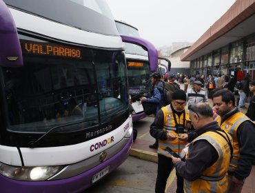 Más de 9.500 controles a buses interurbanos y rurales de todo el país se llevaron a cabo en el marco de celebraciones por Fiestas Patrias