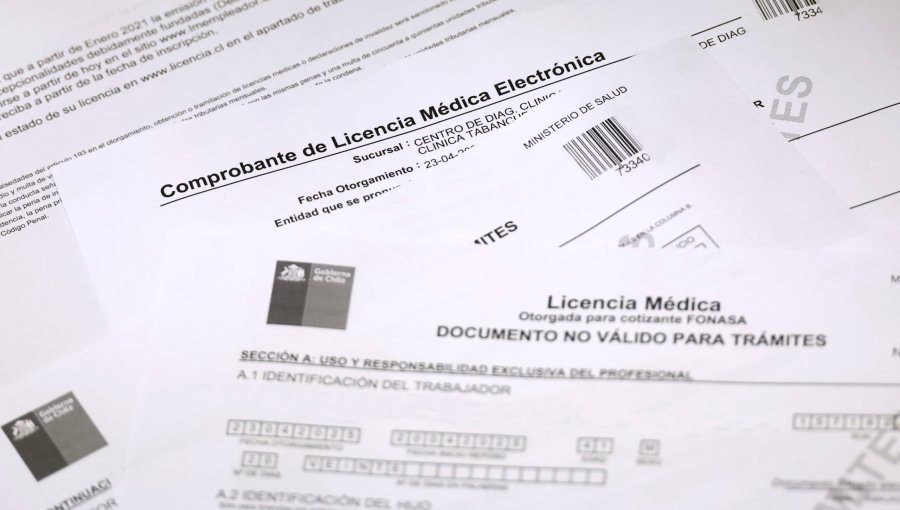 Emisión de licencias médicas electrónicas acumula caída de 14% en los primeros ocho meses del año