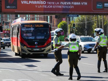 Ocho conductores controlados por Senda arrojaron consumo de alcohol o drogas durante Fiestas Patrias en la Quinta Región
