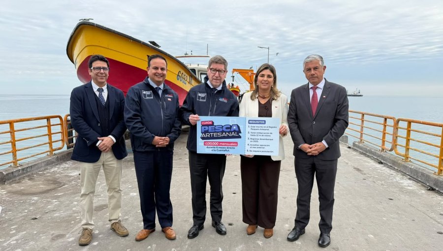 Pesca artesanal de Valparaíso suma nuevo apoyo: 487 embarcaciones accedieron al quinto cupón que entrega el Gobierno