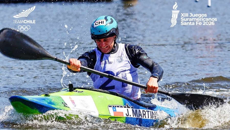 Jesús Martínez conquista el oro en canotaje y suma la presea N° 32 para el Team Chile en los Suramericanos 2026