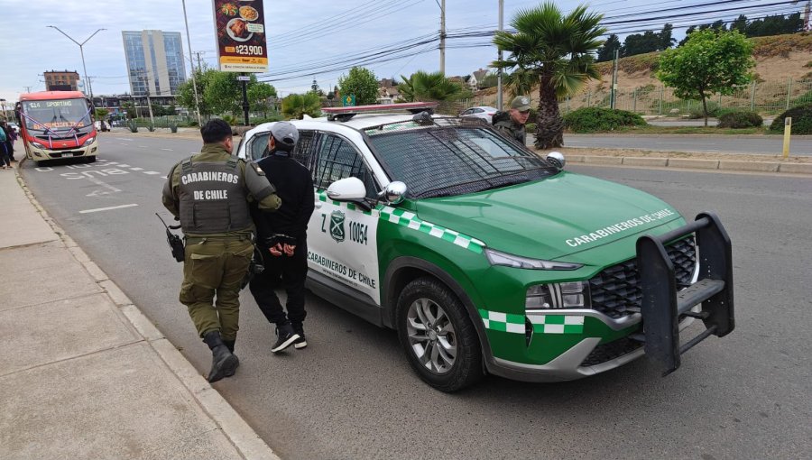 Siete detenidos deja nuevo operativo «Ronda Impacto» de Carabineros en Concón