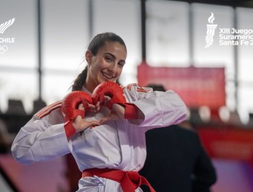 Valentina Toro y Tomás Freire suman dos medallas de oro en karate en los Juegos Suramericanos