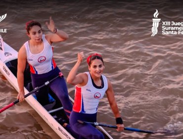 La canoa doble integrada por María José Mailliard y Paula Gómez consiguió el oro nº 39 para Chile en los Juegos Suramericanos
