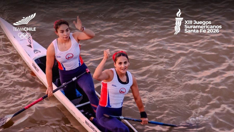 La canoa doble integrada por María José Mailliard y Paula Gómez consiguió el oro nº 39 para Chile en los Juegos Suramericanos
