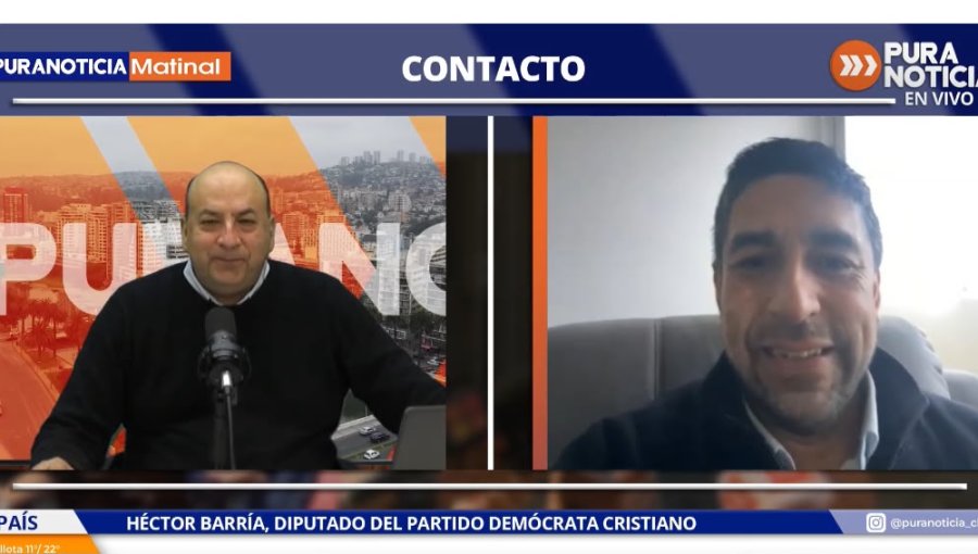 Diputado Héctor Barría (DC) y polémicos dichos del ministro Arrau por visitas al Congreso: "A este Gobierno le falta una ducha democrática"
