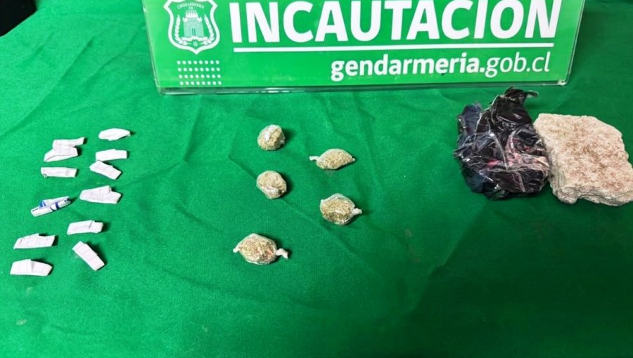 Detectan paquetes con drogas lanzados desde el exterior hacia la cárcel de Quillota
