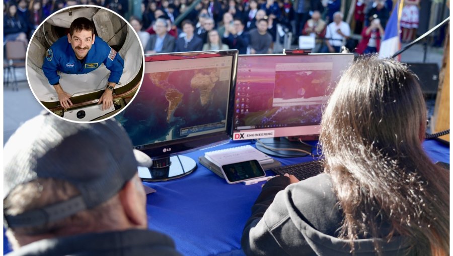 Estudiantes de Villa Alemana logran comunicación en vivo con astronauta de la NASA desde la Estación Espacial