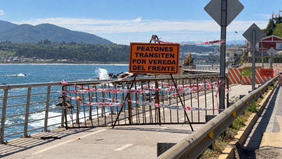 Colapso vial y desvíos en Concón: las complejas obras por socavón en el camino costero que mantienen en jaque a los vecinos