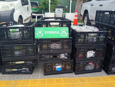 Encerrona a conductor de camión termina con ocho detenidos y recuperación de carga en San Bernardo