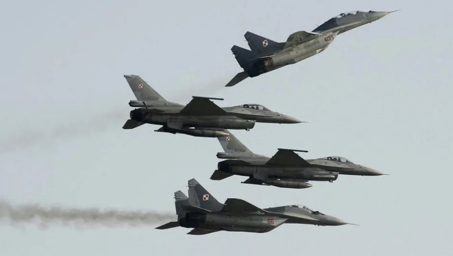 Polonia movilizó aviones de combate tras impacto de dron ruso a solo dos kilómetros de su frontera