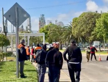 Evacuaron Refinería Aconcagua de Enap en Concón tras hallazgo de amenaza de bomba