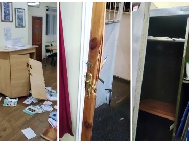 Delincuentes asaltan sede y destruyen mobiliario de asociación de pensionados ubicada en el plan de Valparaíso