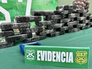 Golpe al narcotráfico en La Ligua: incautan más de 55 kilos de droga ocultos en vehículo