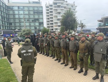«Ronda Impacto» en el centro de Viña del Mar deja 12 detenidos y más de un centenar de especies decomisadas al comercio ilegal
