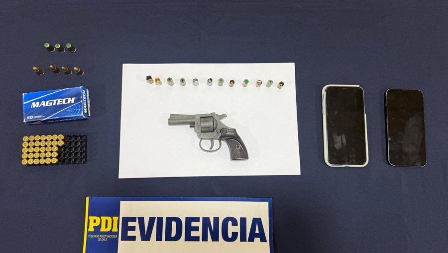 Dos detenidos deja investigación por disparos y porte ilegal de arma de fuego en La Ligua