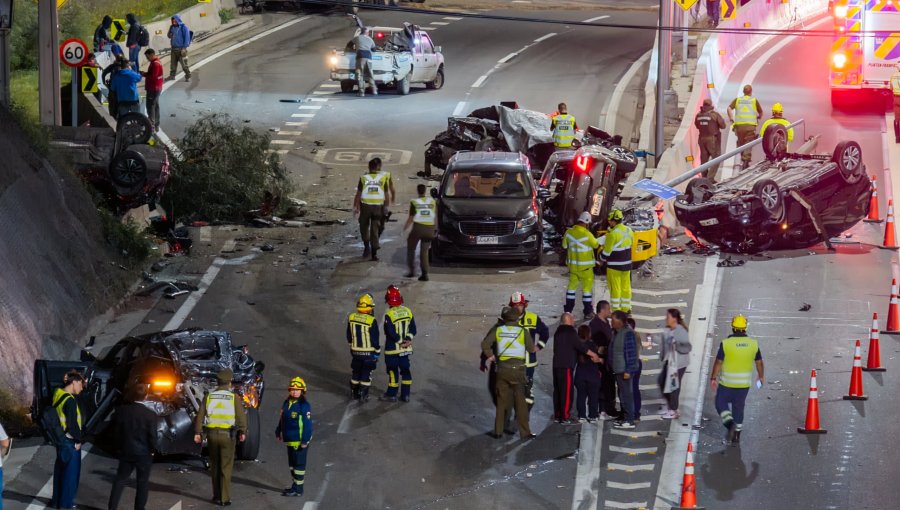 Un fallecido y varios lesionados deja grave accidente de tránsito en La Pirámide en Huechuraba