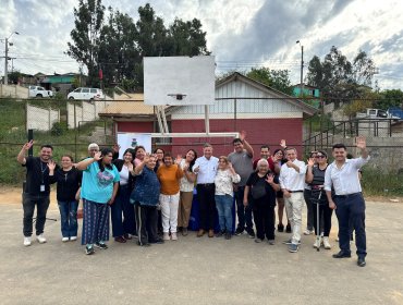 Multicancha y sede social Gerona serán renovadas tras años de abandono en sector Gumercindo de Villa Alemana